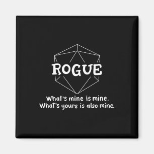 Rogue Funny Character Joke Roleplaying Games Rpg G Magnet