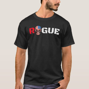 Rogue Patriot T Shirt American USA Flag Tshirt Mil
