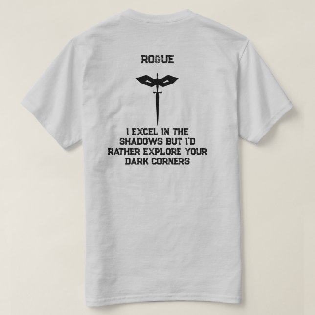Rogue Pick-Up Line T-Shirt (Design Back)