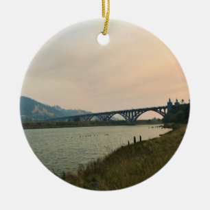 Rogue River, OR Ceramic Ornament