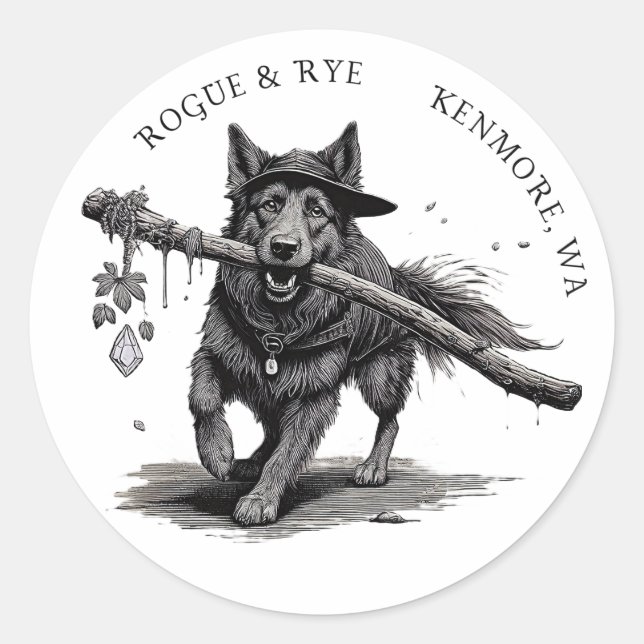 Rogue & Rye Le Sticker Druid 3in (Devant)