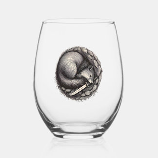 Rogue & Rye Stemless Wine Glass