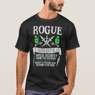 ROGUE, THE SHROUDED BLADE - Dungeons &amp; Dragons T-Shirt