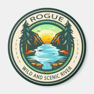 Rogue Wild and Scenic River Badge Magnet