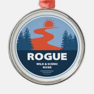 Rogue Wild And Scenic River Metal Ornament