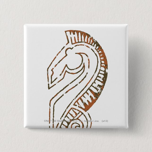 Rohirrim Flag 2 Inch Square Button (Front)
