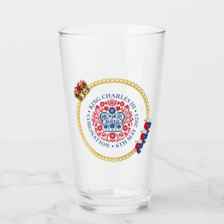 Roi Charles III Cérémonie de couronnement en verre