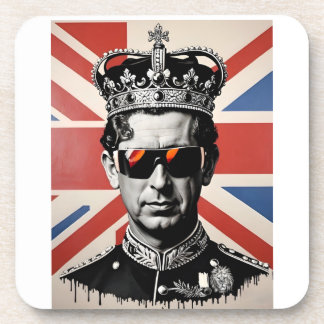 roi Charles iii dessous de verre union jack