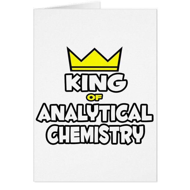 Roi de la chimie analytique (Devant)