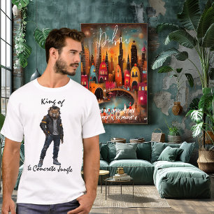 Roi de la Jungle de Béton T-Shirt Lion Urbain
