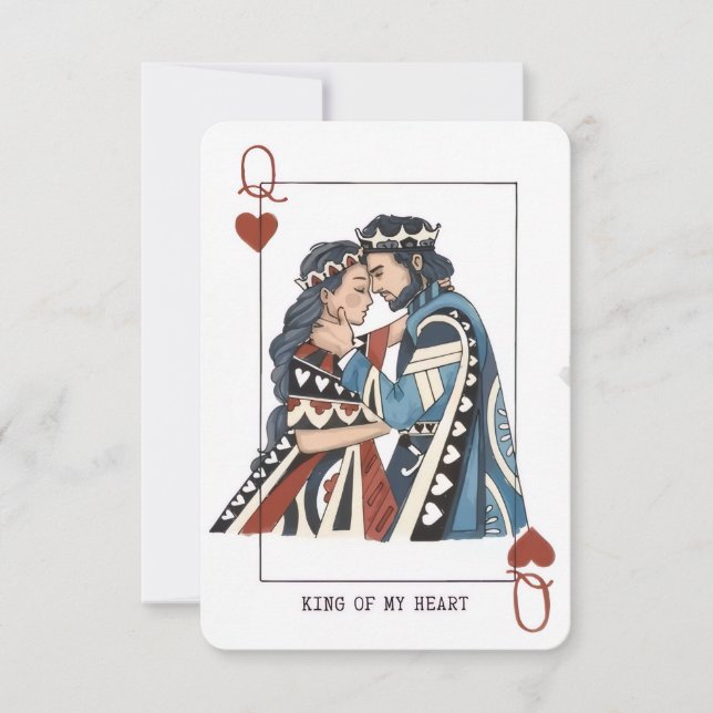 Roi de mon cœur – Invitation au jour de henné de B (Devant)