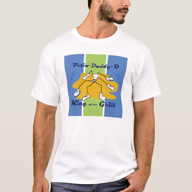 Roi de Papa-o de patio du T-shirt de gril (Devant)