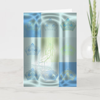 Roi de trèfle la carte d'anniversaire