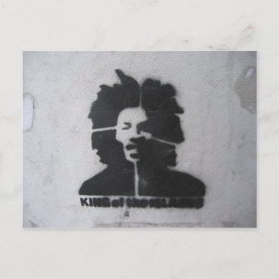 Roi des îles Carte postale graffiti