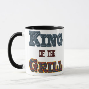 Roi du grill BBQ Cuisine Slogan Mug