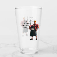 Roi du Grill Verre de bière personnalisée