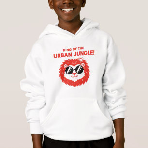 Roi Lion Cool du Jungle Urbain Mignon Dessin Animé
