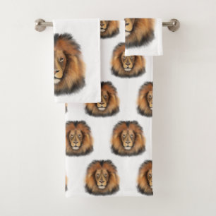 roi lion de la jungle réaliste homme aquarelle