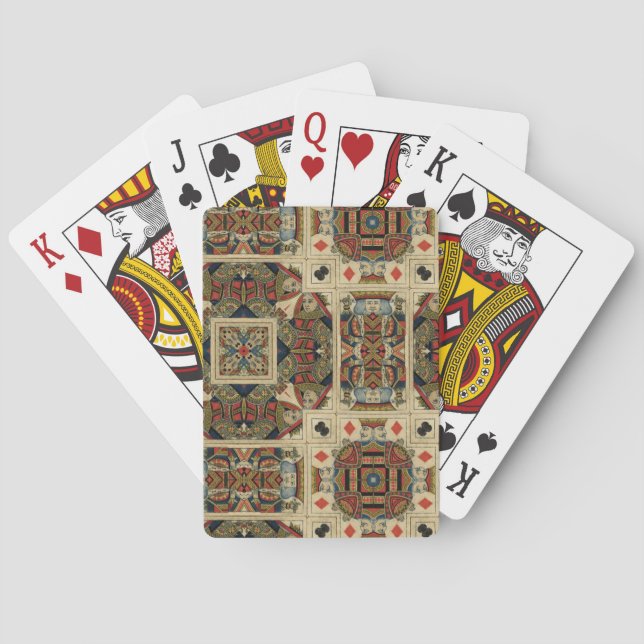 Rois et cartes de jeu de la Reine (dos)