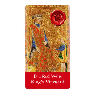 ROI'S VINEYARD RED WINE WAX SEAL / TAROTS ANCIENS