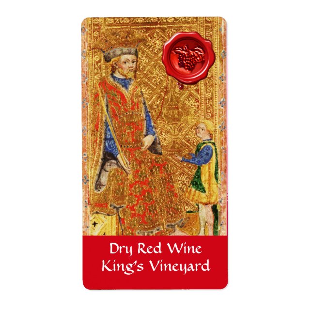 ROI'S VINEYARD RED WINE WAX SEAL / TAROTS ANCIENS (Devant)