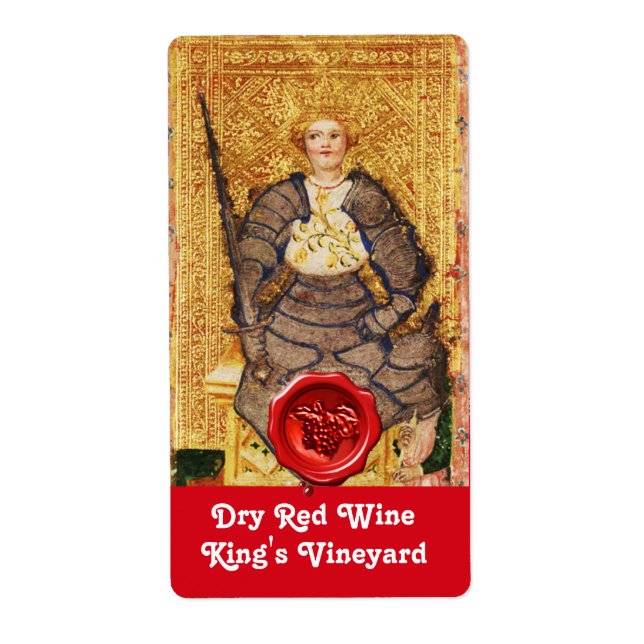 ROI'S VINEYARD RED WINE WAX SEAL/ TAROTS ANCIENS (Devant)