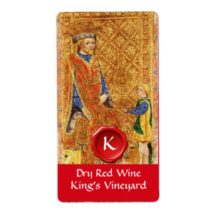 ROI'S VINEYARD RED WINE WAX SEAL / TAROTS ANCIENS
