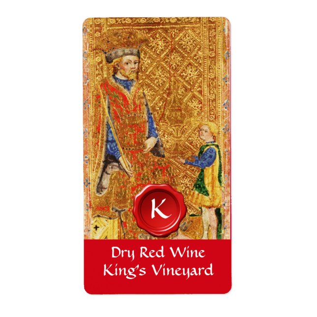 ROI'S VINEYARD RED WINE WAX SEAL / TAROTS ANCIENS (Devant)
