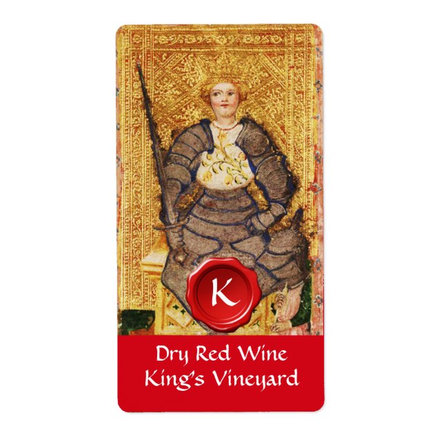 ROI'S VINEYARD RED WINE WAX SEAL / TAROTS ANCIENS (Devant)