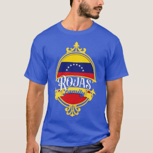 Rojas Family Venezuela Flag T-Shirt