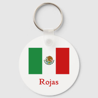 Rojas Mexican Flag Keychain