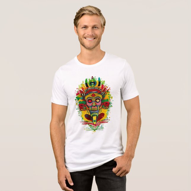 Rokclonedesigns T-Shirt _2025 Art Intelligence Tri Tri-Blend Shirt (Front Full)