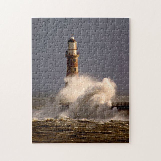 Roker Lighthouse Photo Puzzle (Vertical)