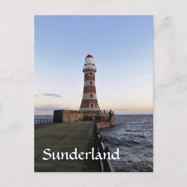 Roker Lighthousem, Sunderland uk Postcard (Front)