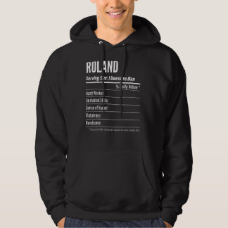 Roland Serving Size Nutrition Label Calories Hoodie