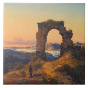 Roland's Arch (by Andreas Achenbach) Tile