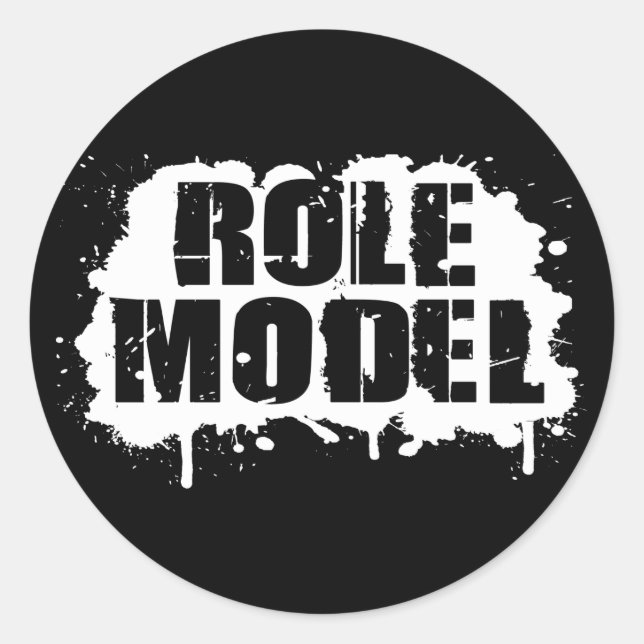 Role Model Classic Round Sticker (Front)