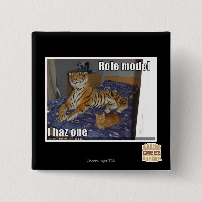 Role Model, I haz one 2 Inch Square Button (Front)
