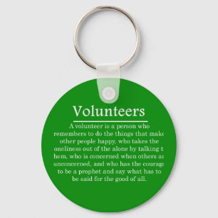 Role of Volunteers Keychain