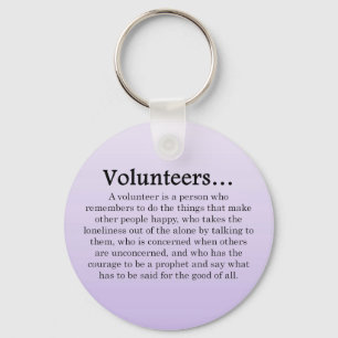 Role of Volunteers Keychain
