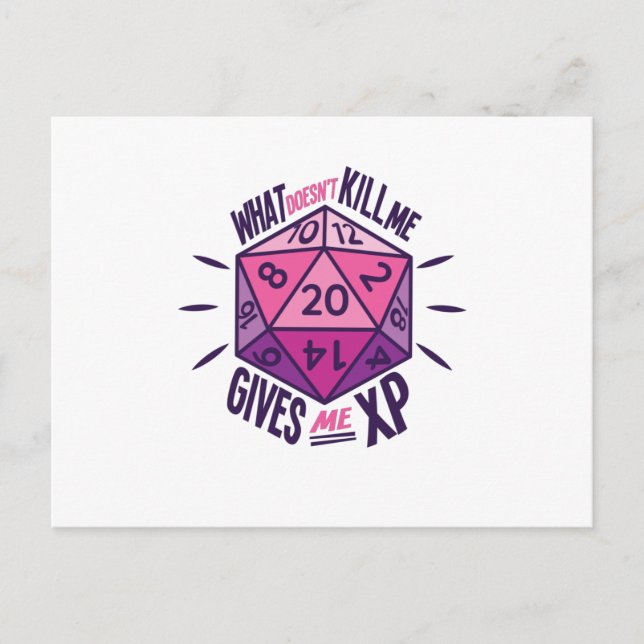 Role Playing Dice Postcard (Front)