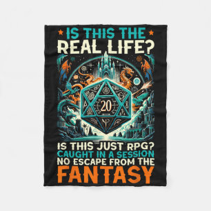 Role Playing Game Rpg Master D20 Tabletop Funny Rp Fleece Blanket