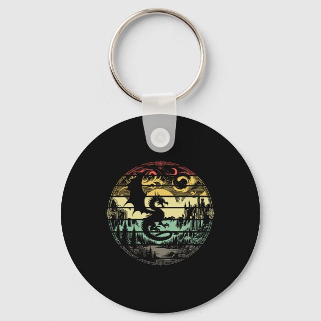 Role Playing Game Rpg Master D20 Tabletop Funny Rp Keychain (Front)