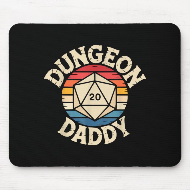 Role Playing Gamer Dad Rpg Master Tabletop Funny R Mouse Pad (Front)