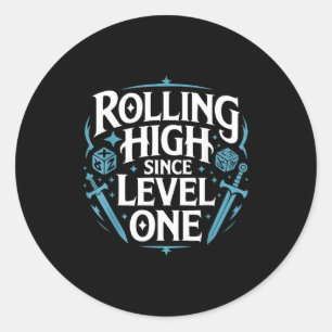 Role Playing Gamer Rpg Master D20 Tabletop Funny R Classic Round Sticker
