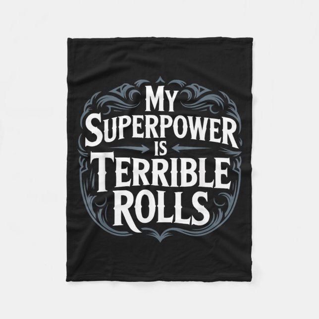 Role Playing Gamer Rpg Master D20 Tabletop Funny R Fleece Blanket (Front)