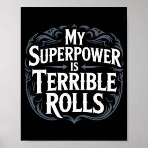 Role Playing Gamer Rpg Master D20 Tabletop Funny R Poster