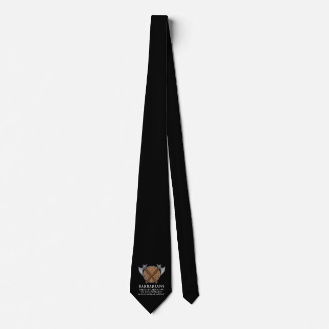 Roleplay Barbarian Viking Axe Viking Time Gift Tie (Front)