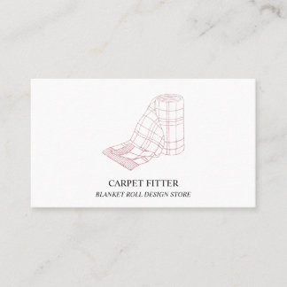 Roll Blanket Carpet Fitting Business Card