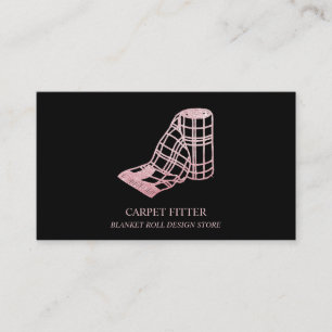 Roll Blanket Carpet Fitting House Accessories Business Card